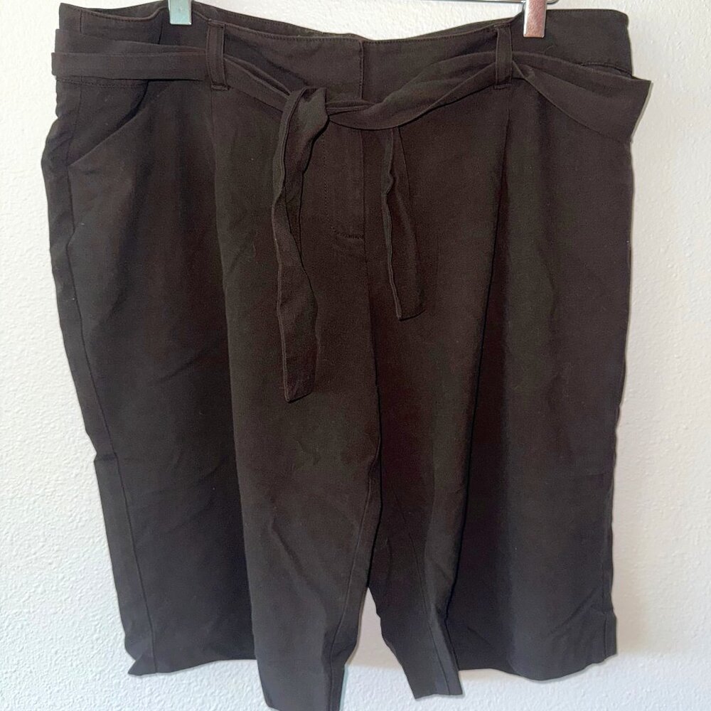 Michael Kors‎ Dark Brown Paper Bag Shorts Size 14
